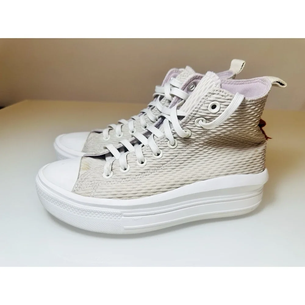 Converse Chuck Taylor All Star Move Hi Future womens cream sneakers shoes 9.5